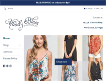 Tablet Screenshot of moodybluesboutique.com